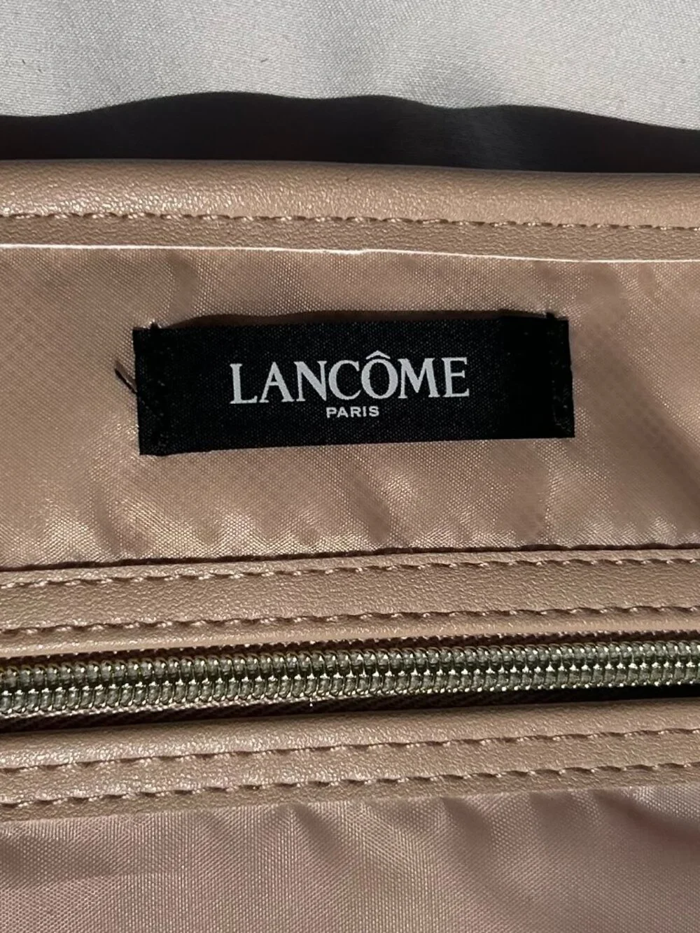 Lancome - Peach Fold Up Cosmetics Bag